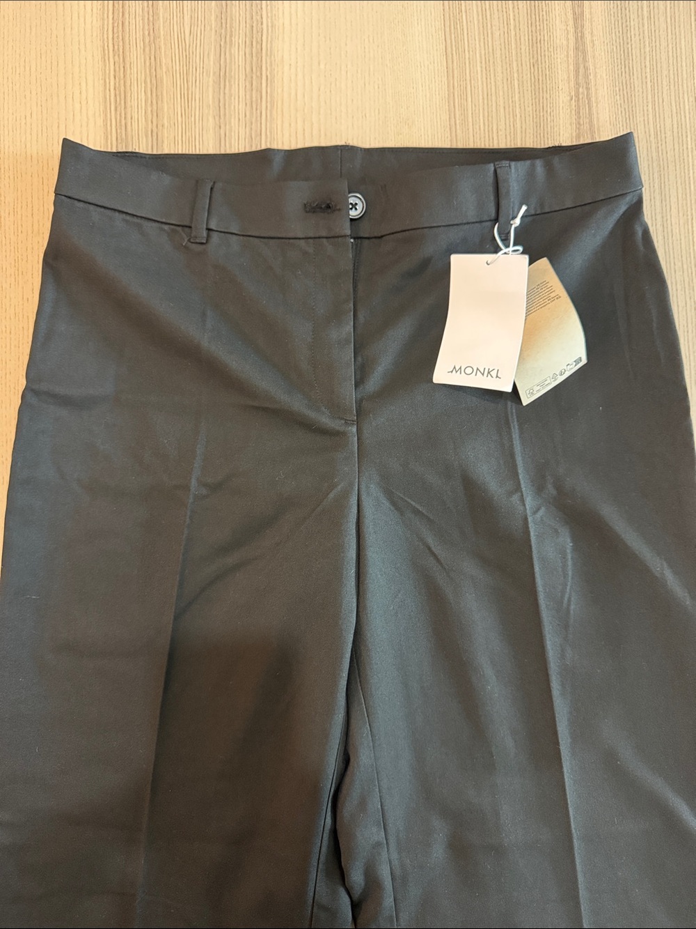 Monki Black Tailored High-Waist Trousers